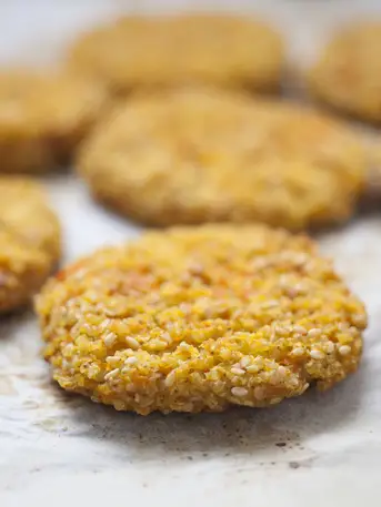 Coconut cookies on plate