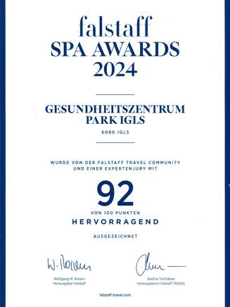 Falstaff Spa Award 2024