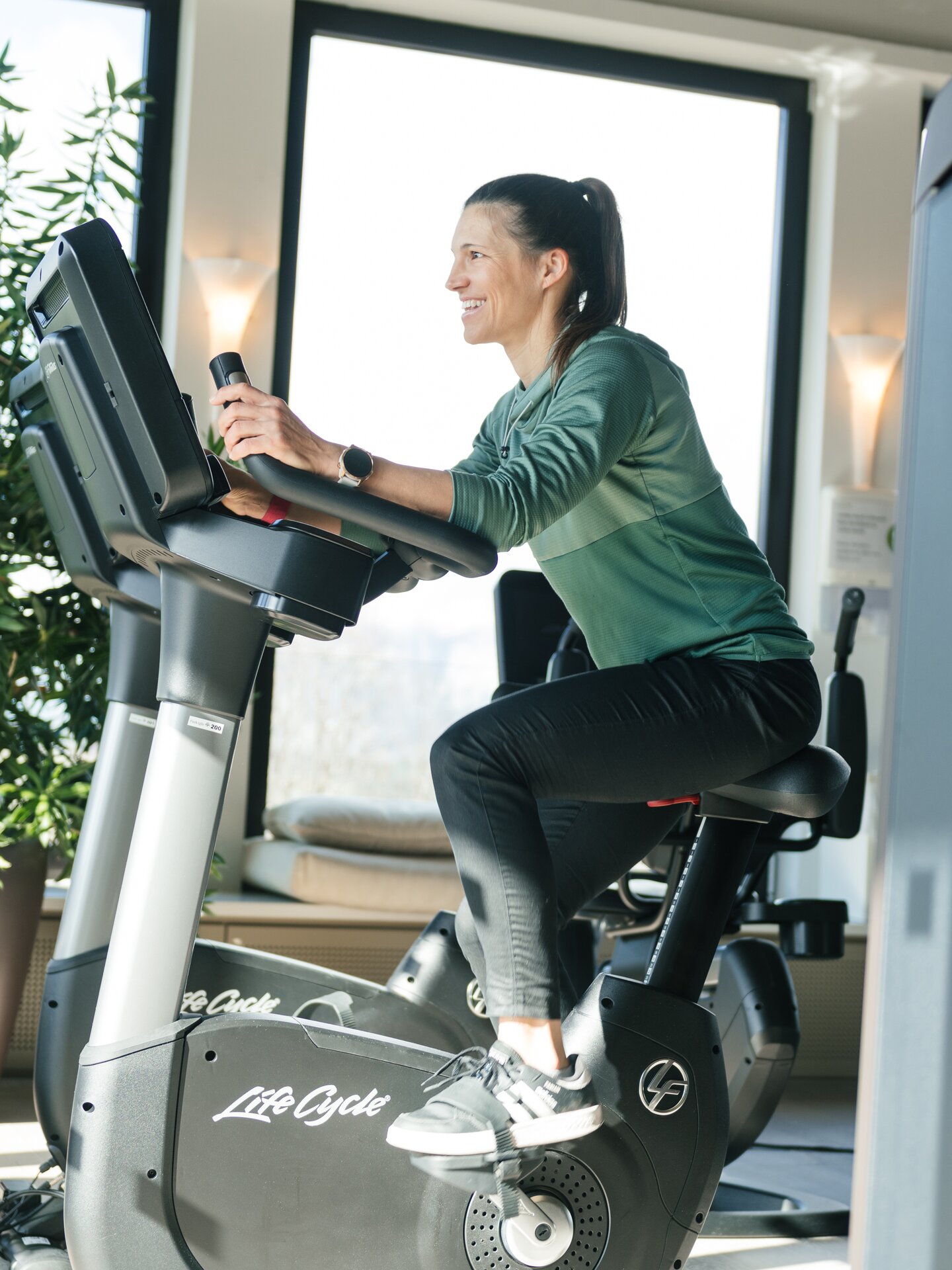 Fitness on ergometer