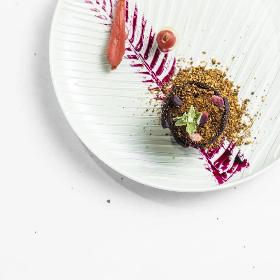 Pochiertes Karottentörtchen