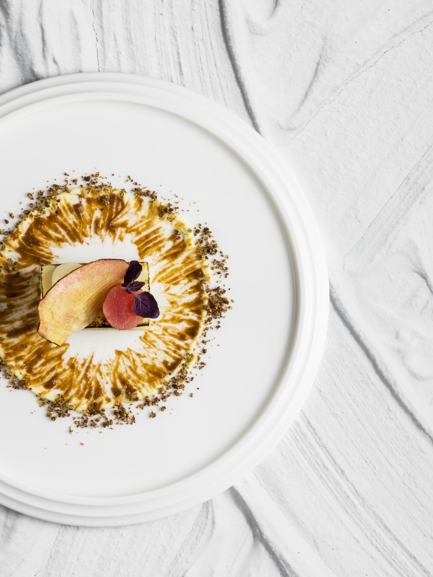 Flambéed celeriac