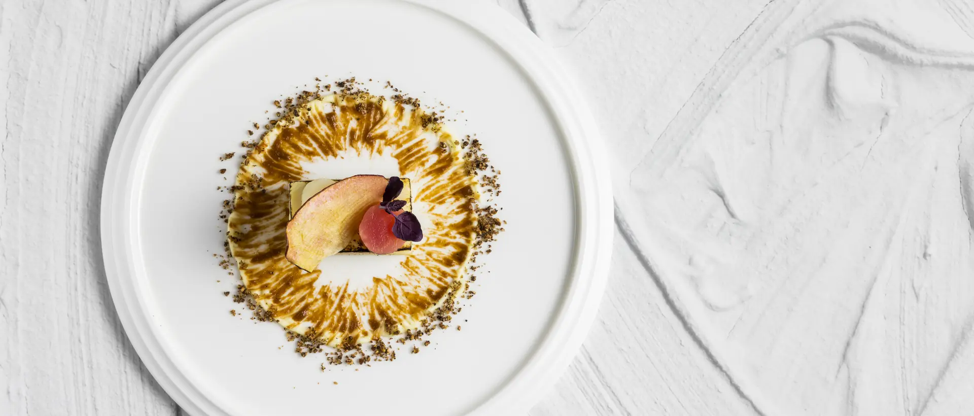 Flambéed celeriac