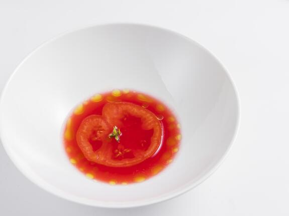Tomato consommé