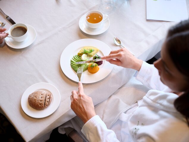 gesundes Frühstück im Park Igls Medical Spa Resort