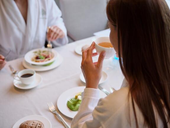 Delicious afternoon snack