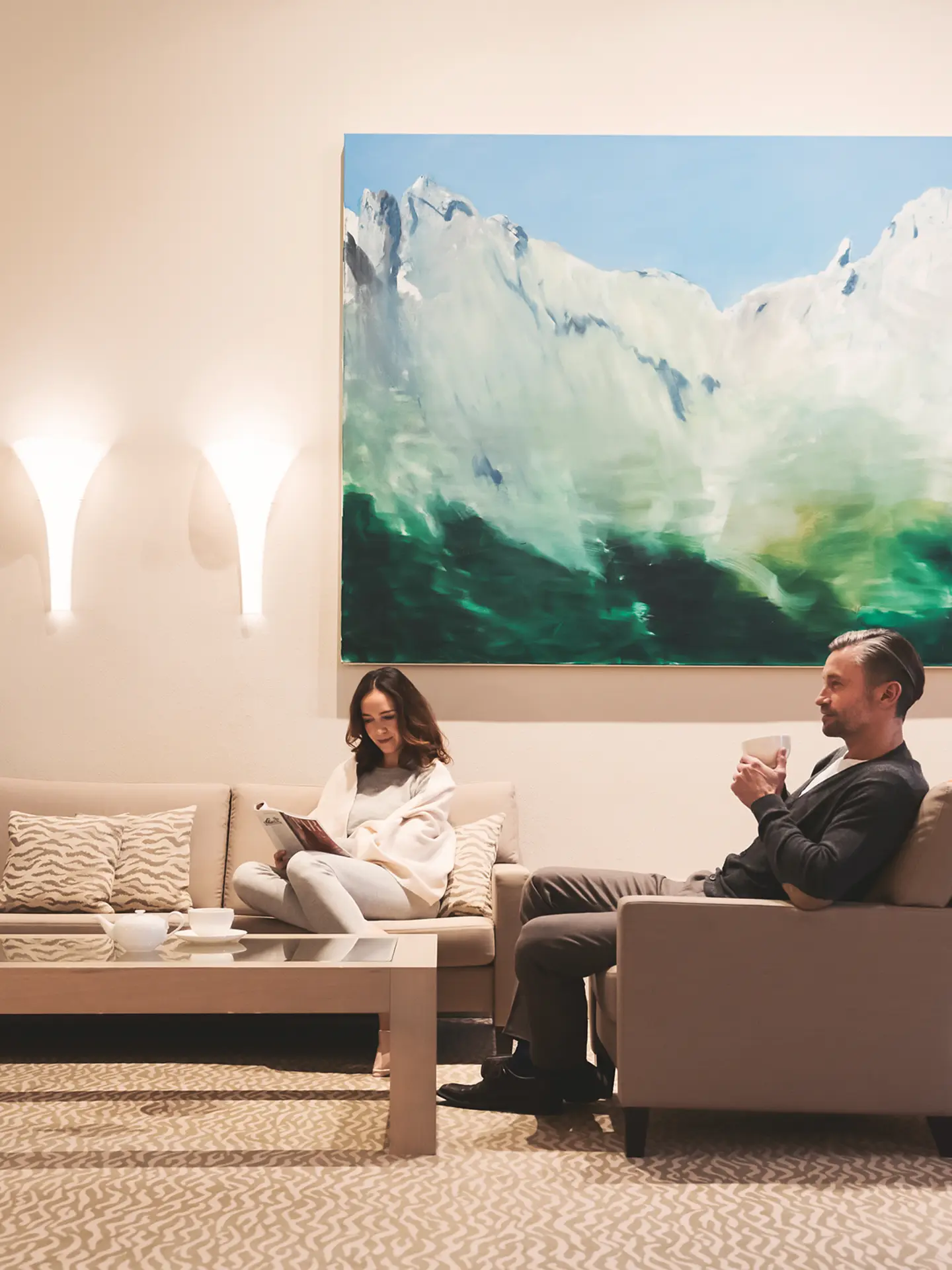 Couple relaxing