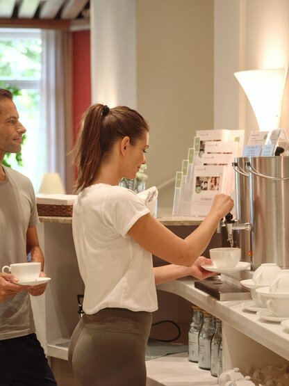 Tea station in Park Igls