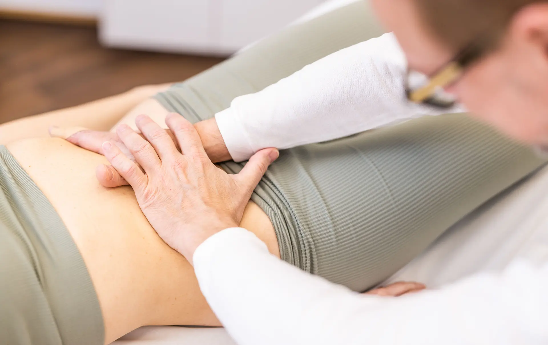 Gentle abdominal massage