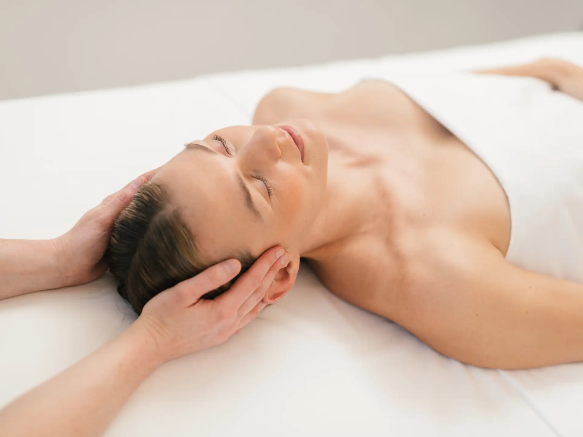 Young woman massage