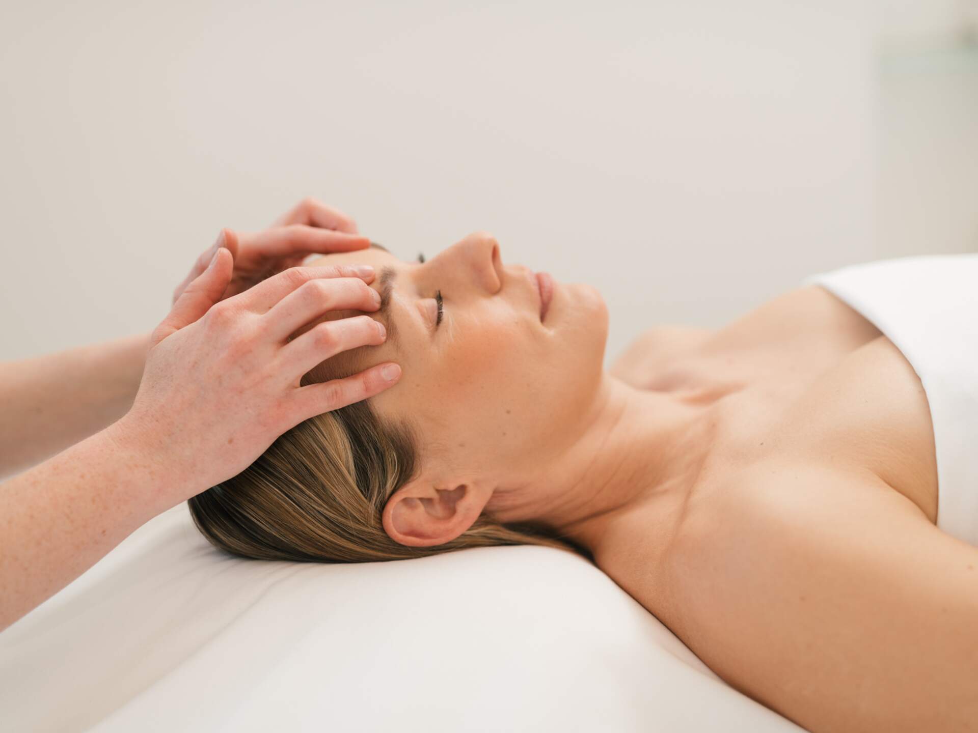 Frau bei Therapie