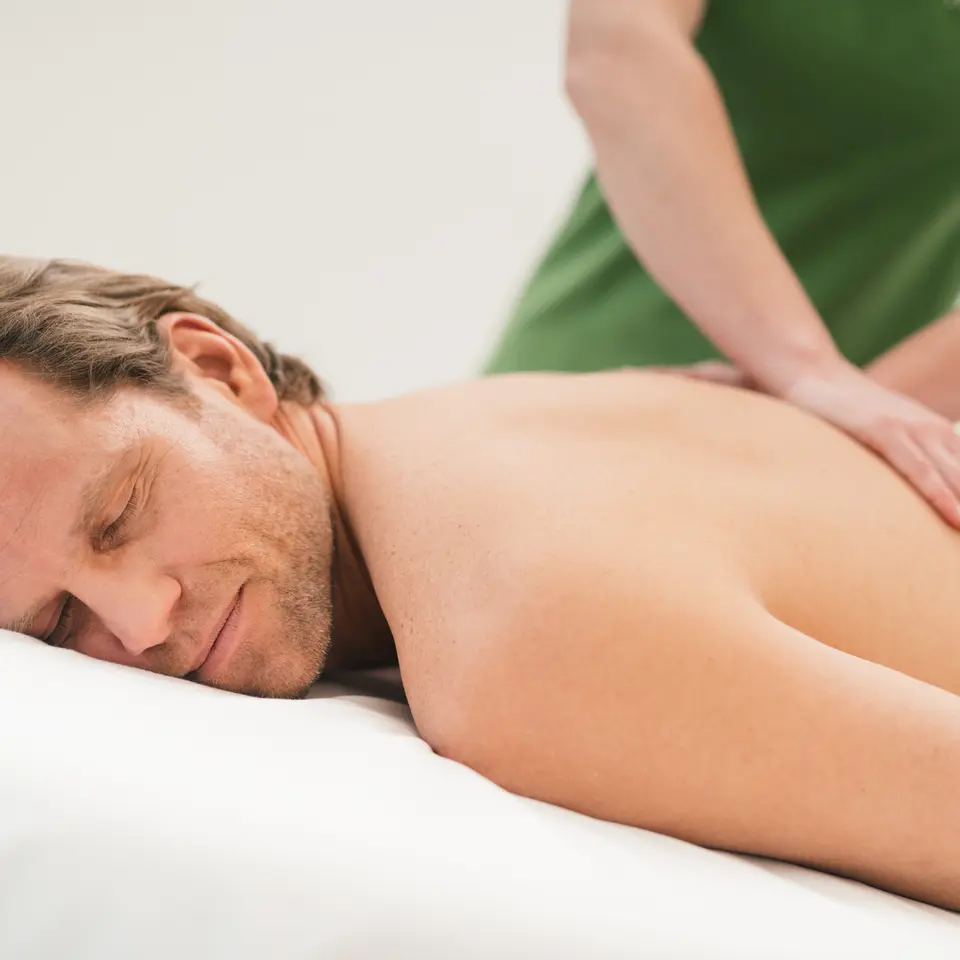 Back massage man
