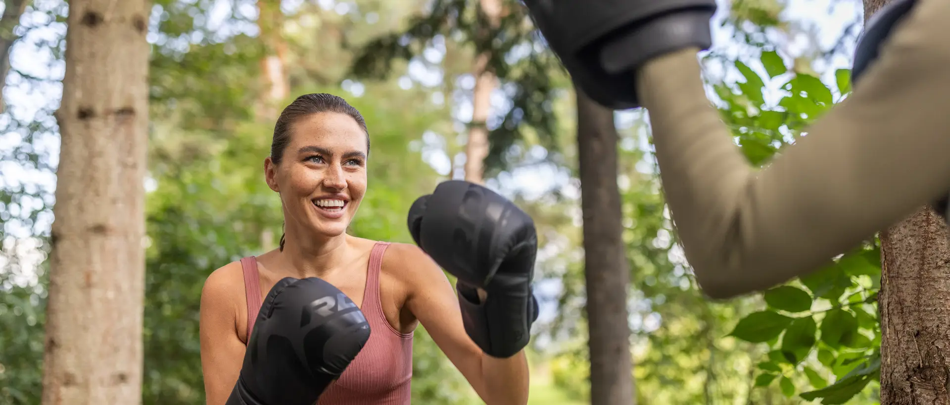 Box training in park