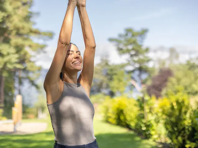 Yoga in the park