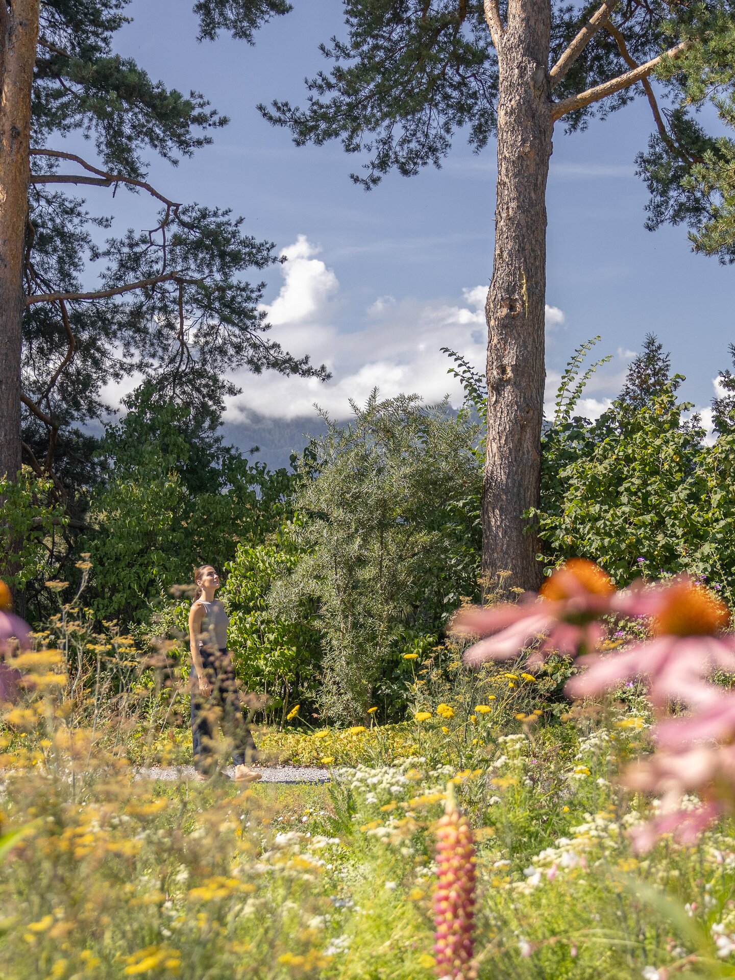 Sonnenbad im Garten