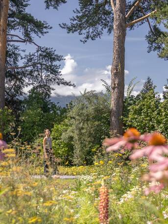 Sonnenbad im Garten