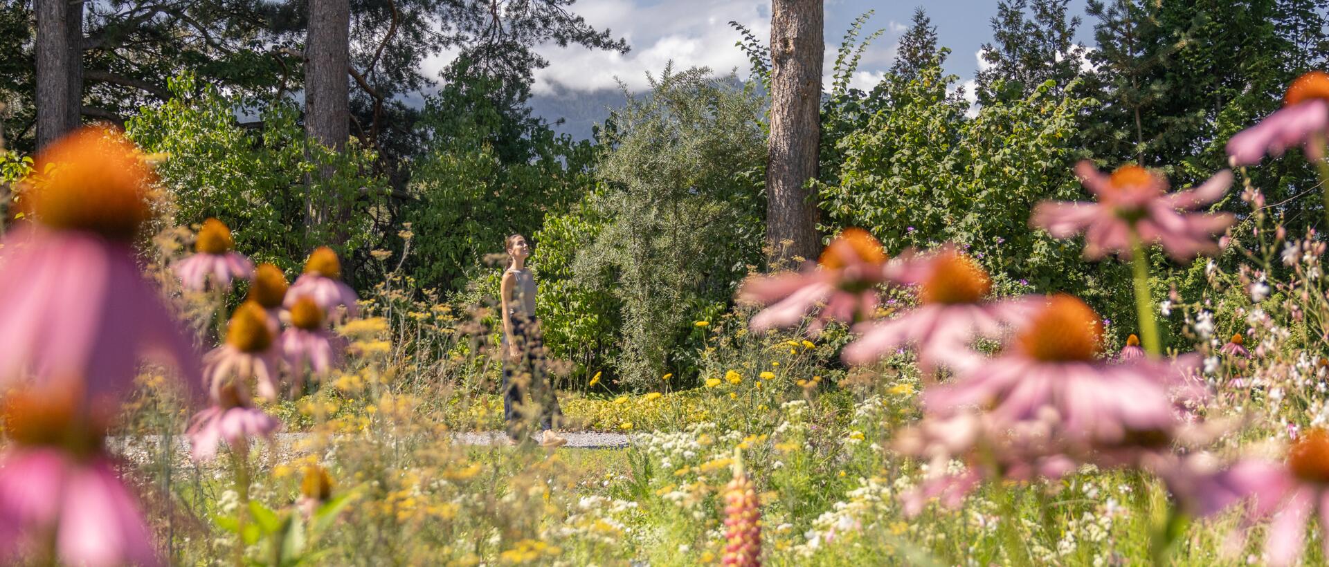 Sonnenbad im Garten