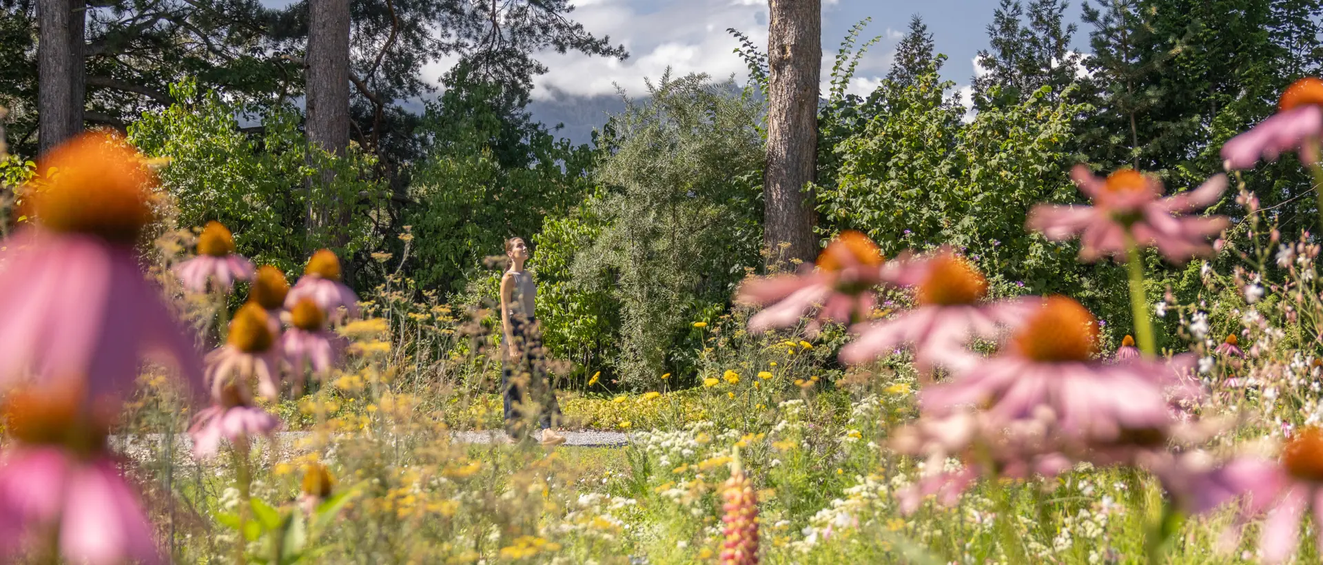 Sonnenbad im Garten
