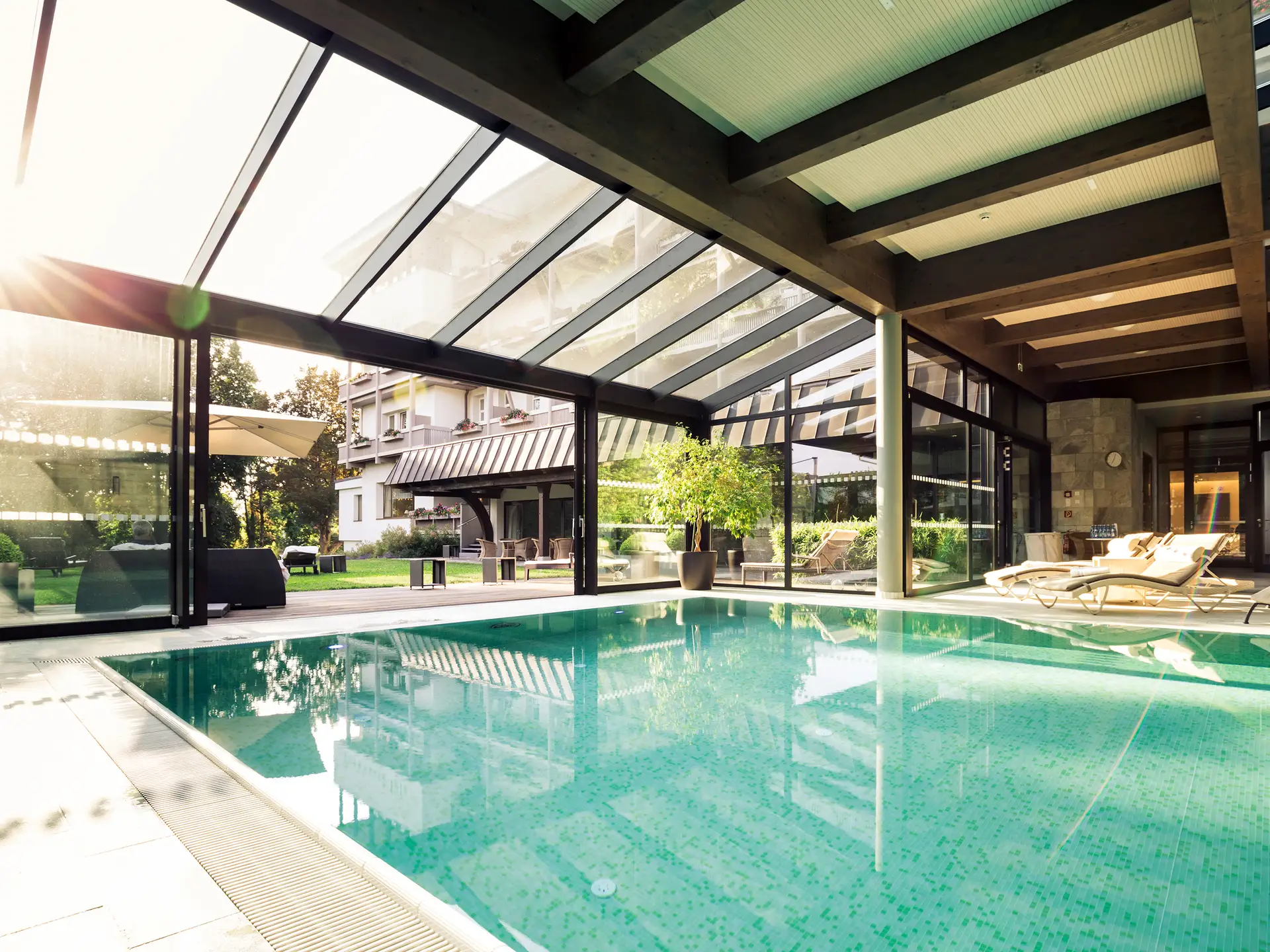 Swimming pool in resort