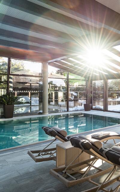 Indoor pool in winter