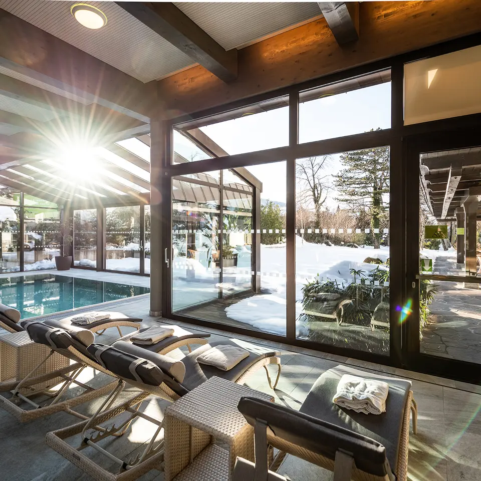 Indoor pool in winter