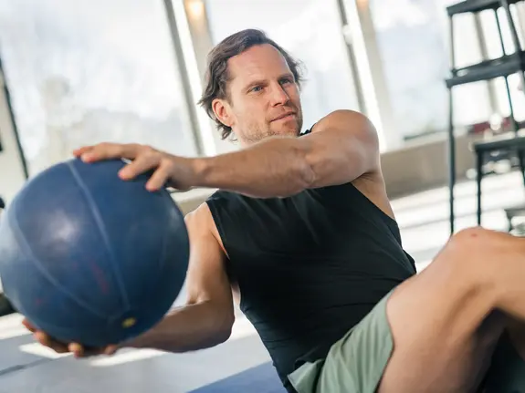 Medizinball Übung