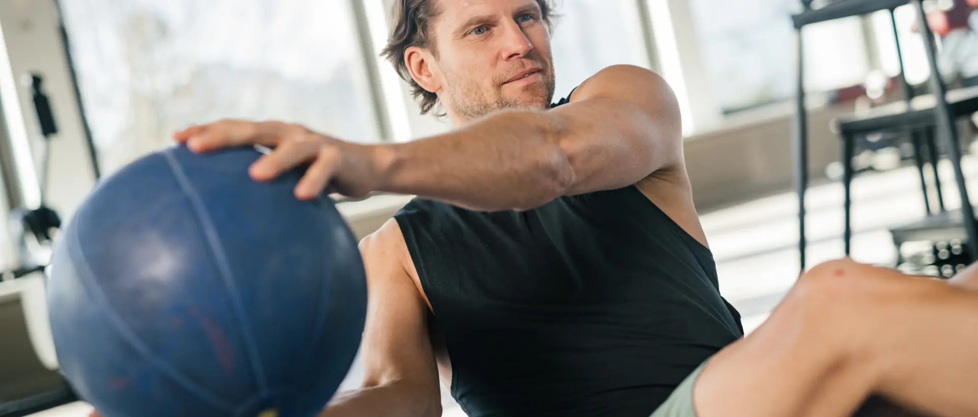 Medizinball Übung