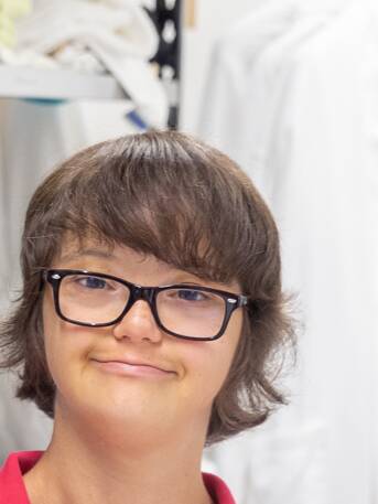 Hotel laundry employee