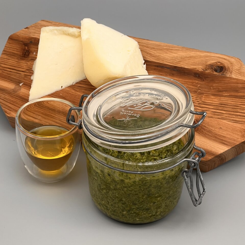 Bärlauchpesto mit Pecorino