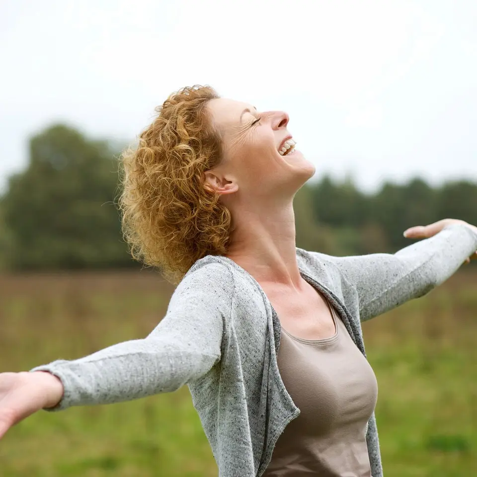 Woman enjoying workout
