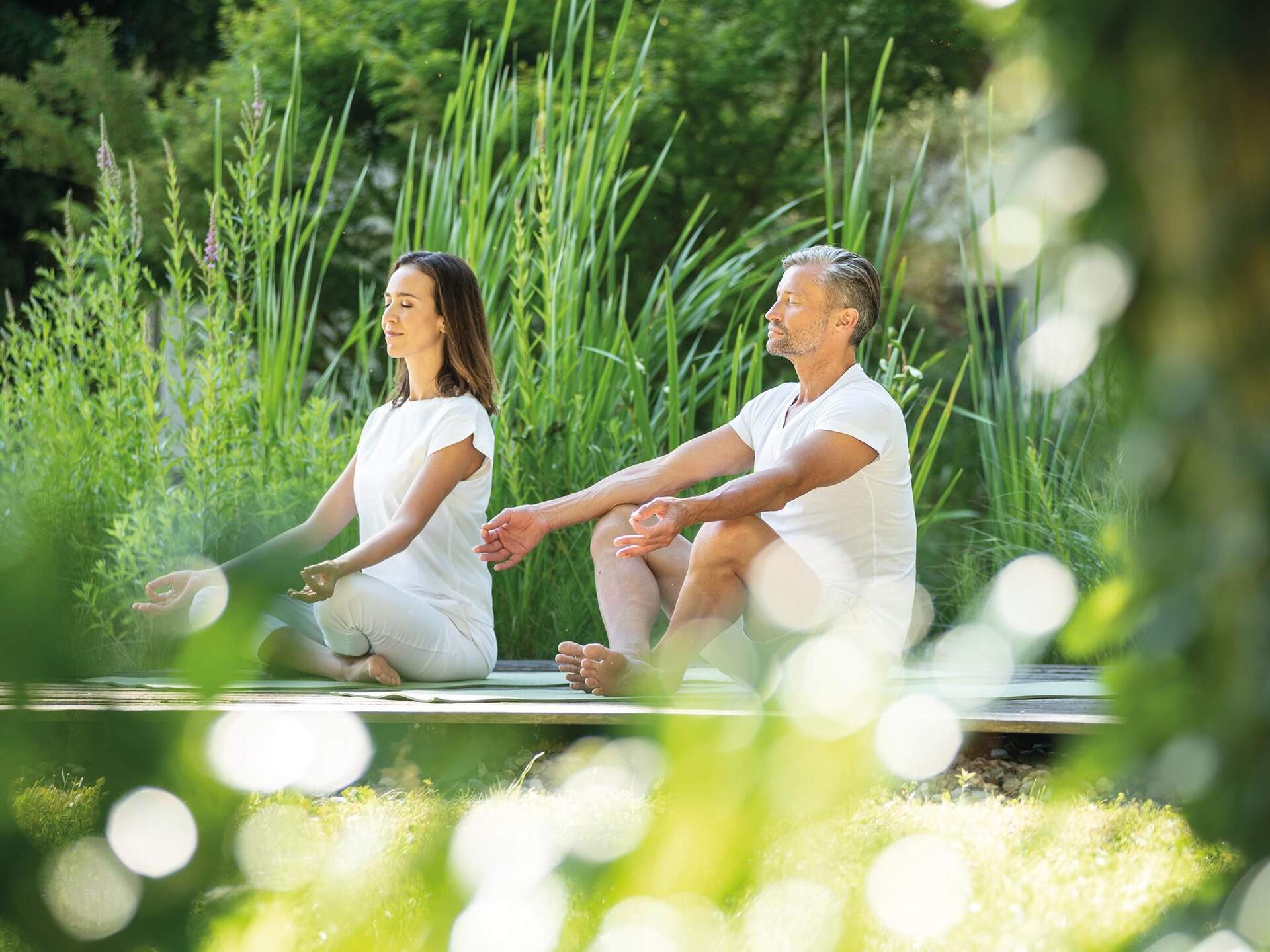 Yoga im Garten