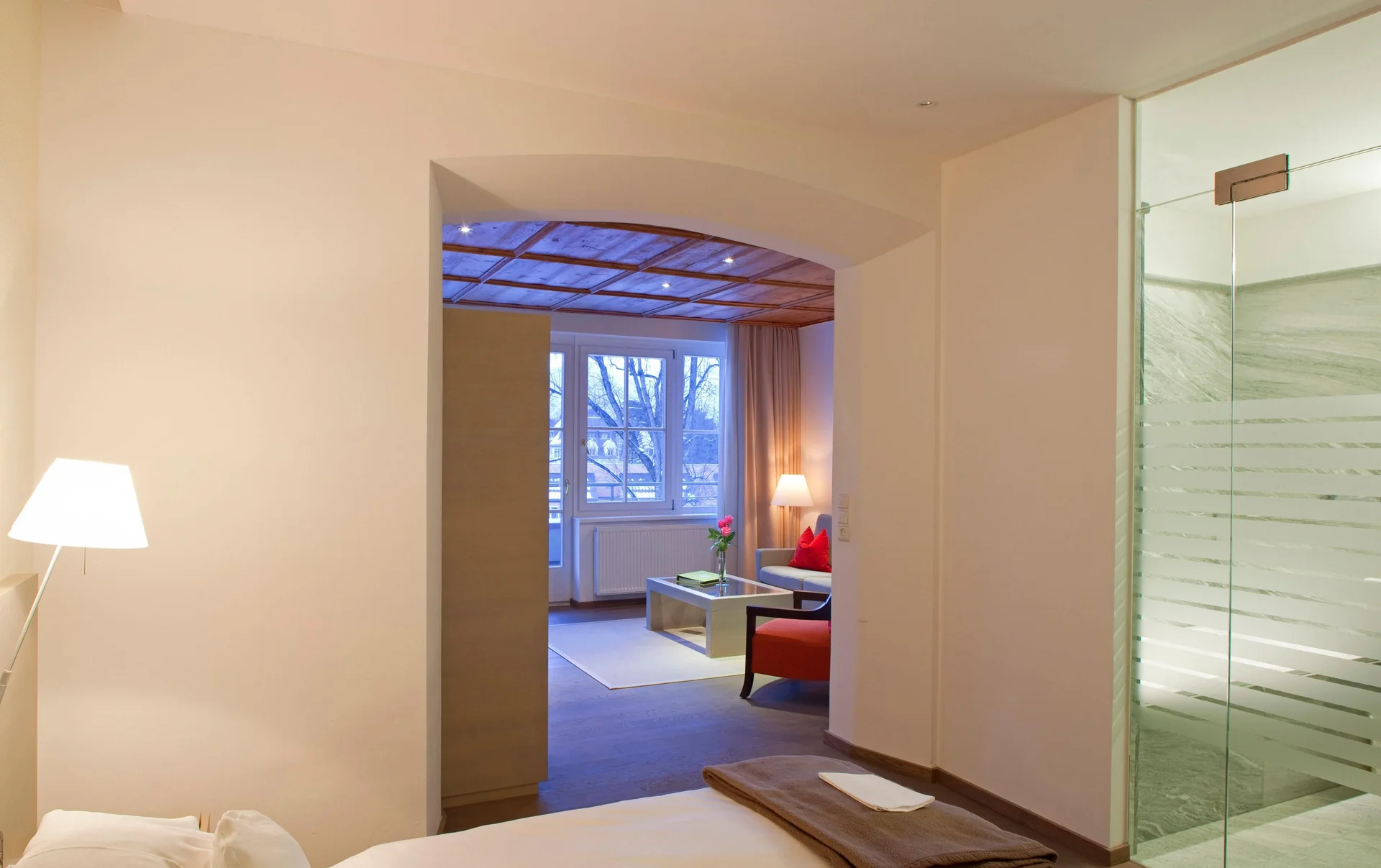 Bright hotel room