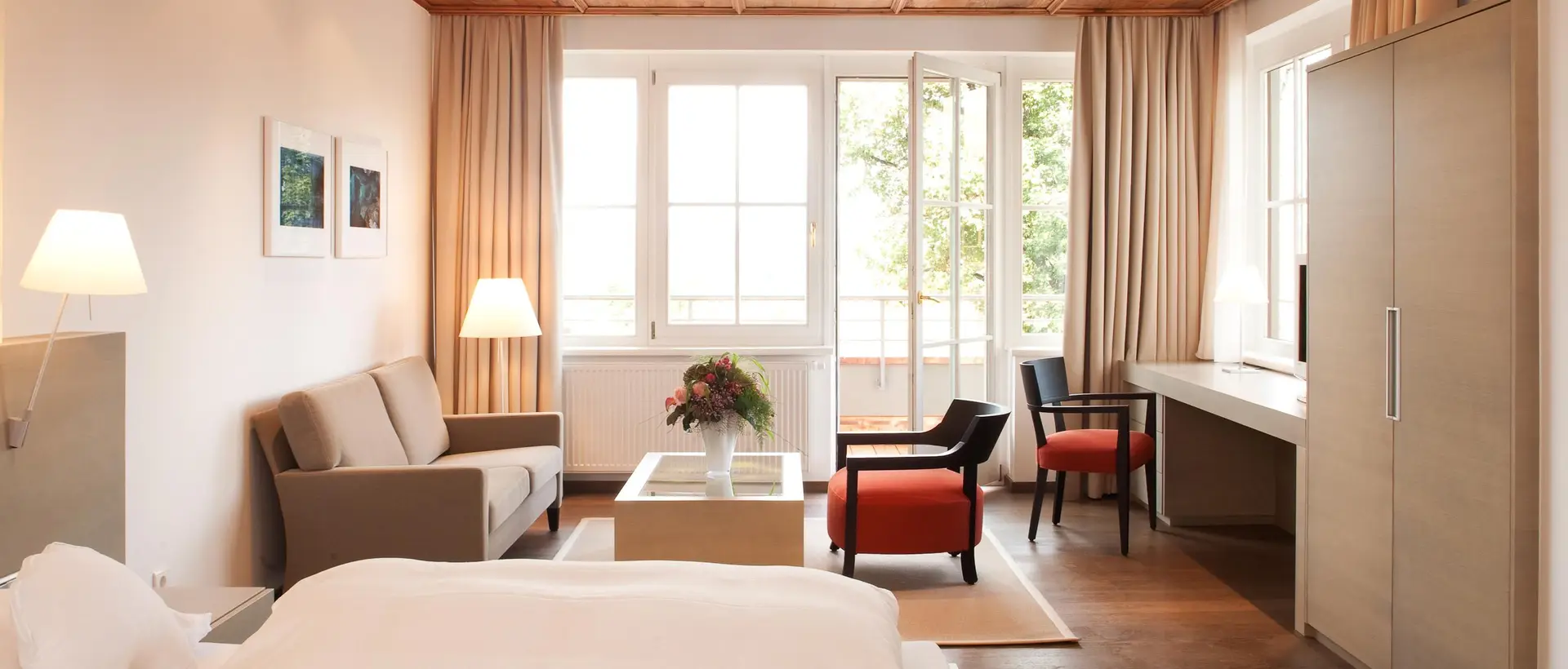 Hotel room with view