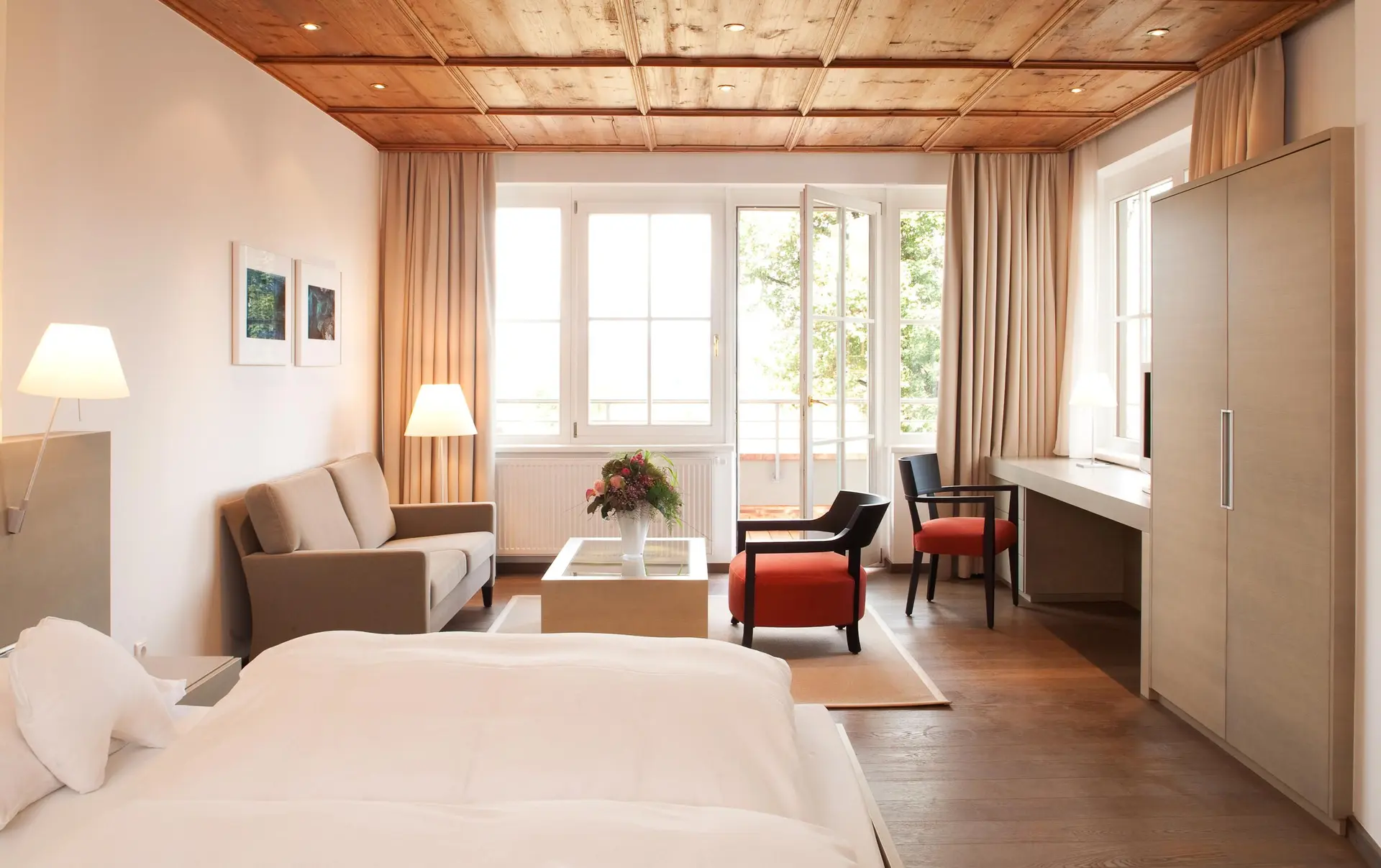 Hotel room with view