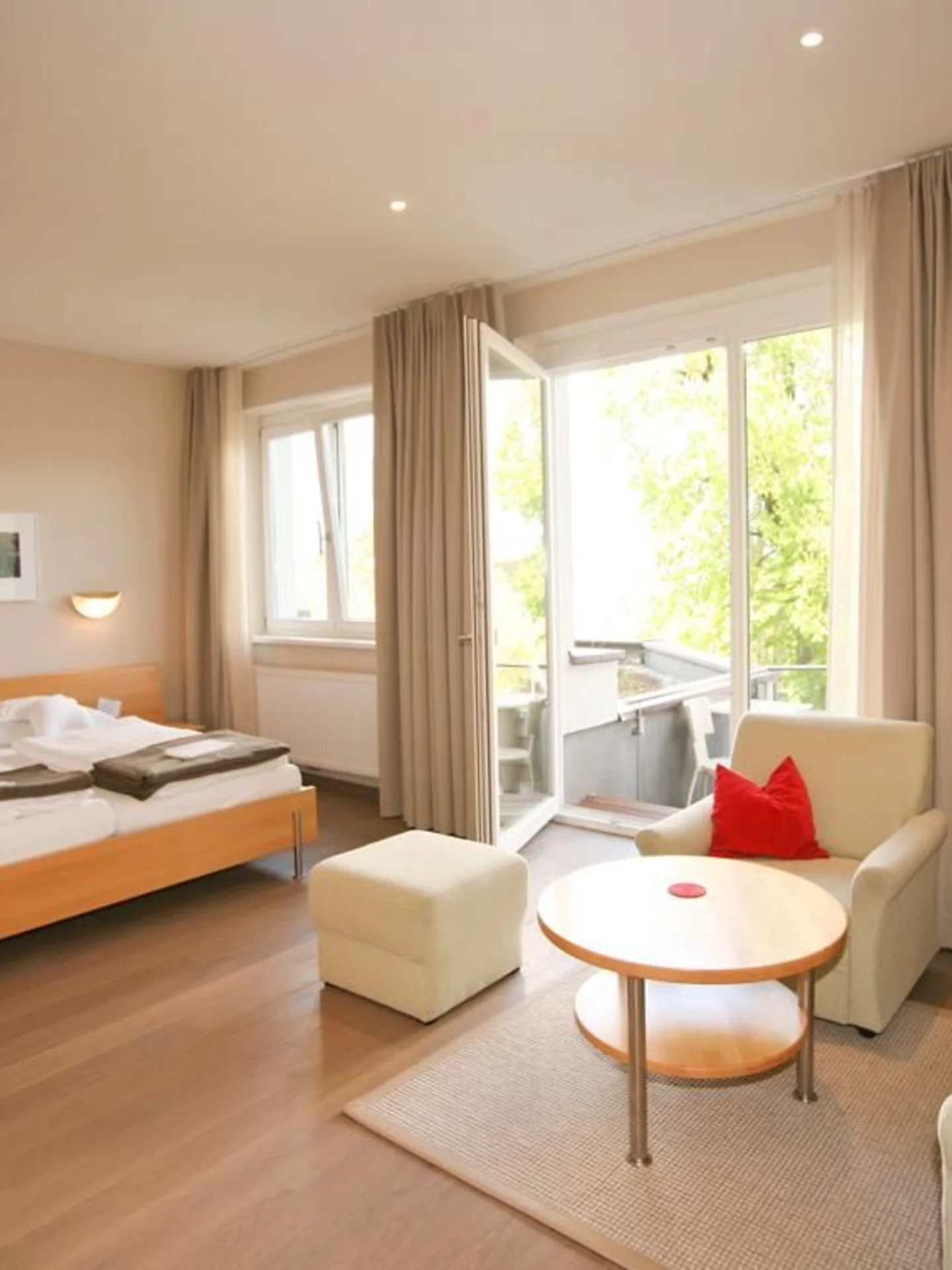 Spacious hotel room