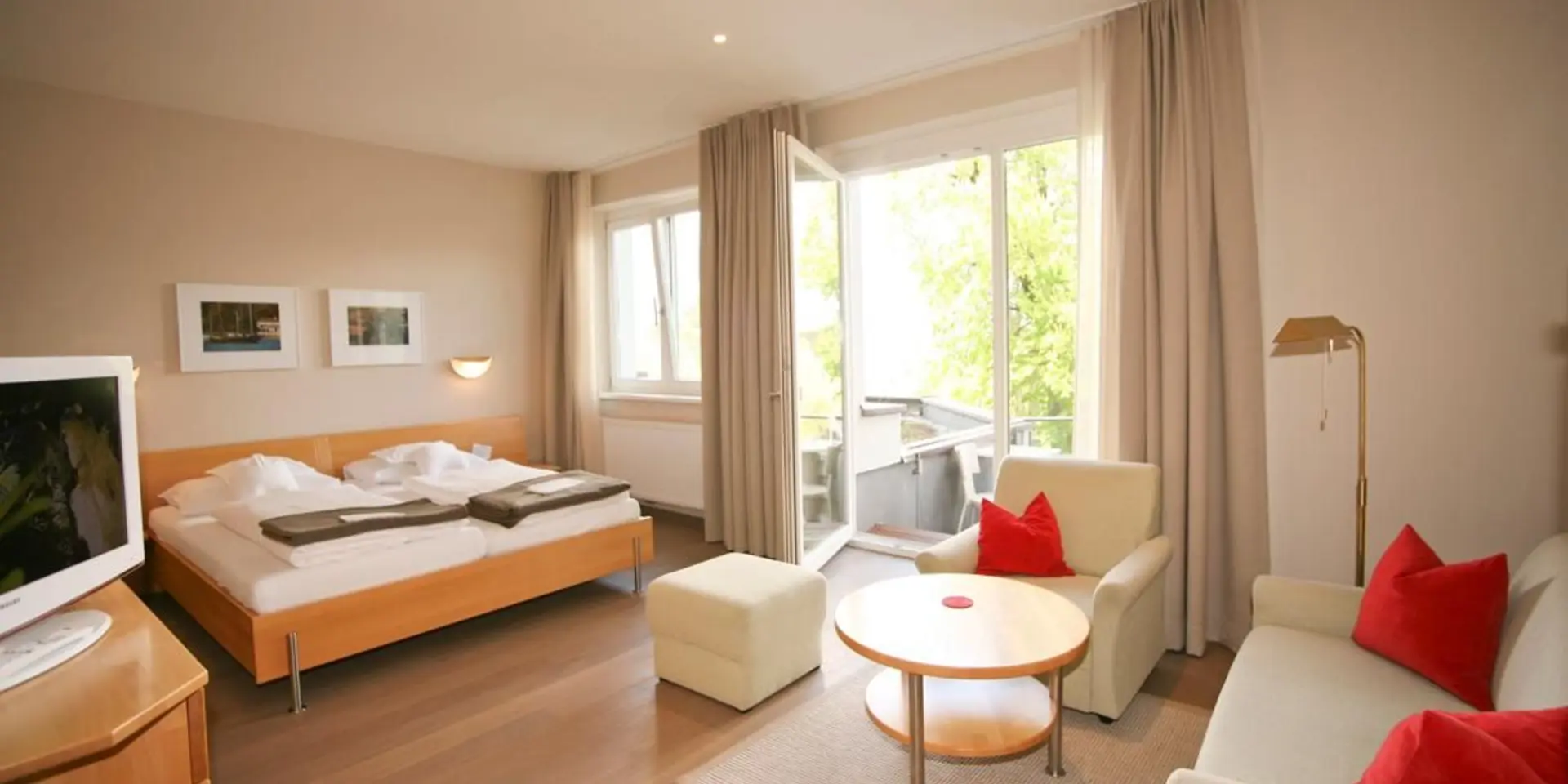 Spacious hotel room