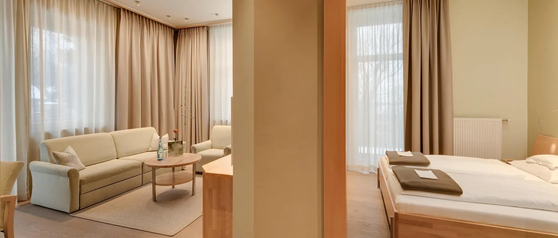 Spacious hotel room
