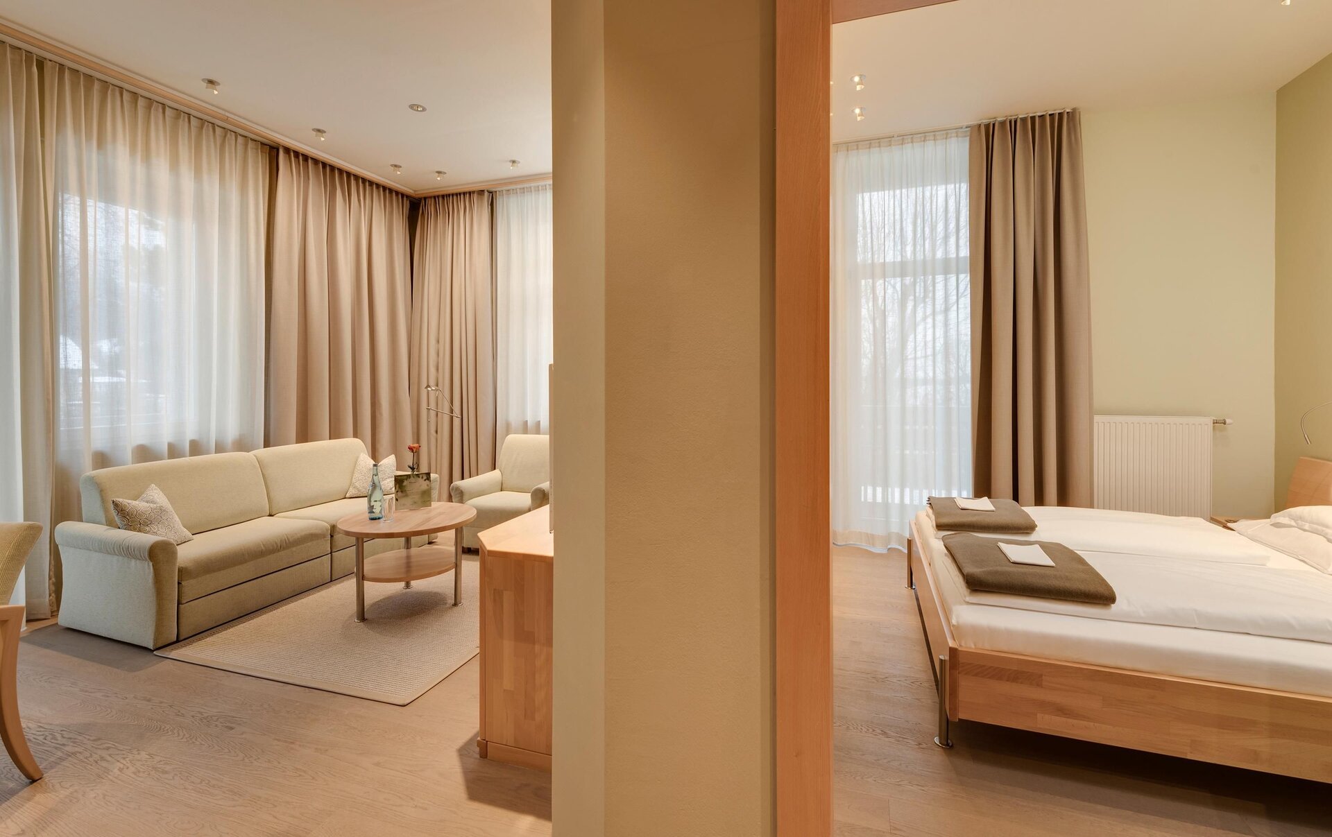 Spacious hotel room