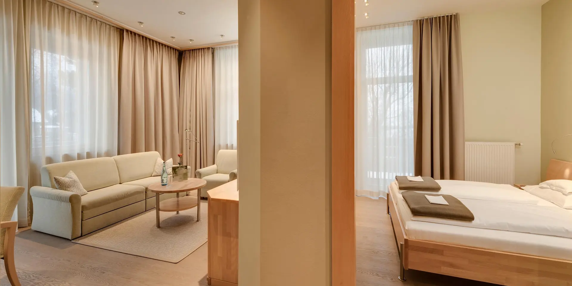 Spacious hotel room