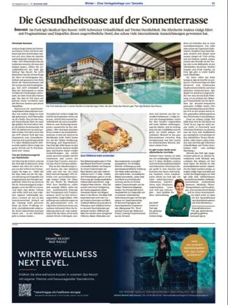 Sonntagszeitung Bericht Park Igls